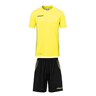 Abbildung von Uhlsport Herren Score Kit Trikot&amp;Shorts Set, Fluo gelb/Schwarz, XXL