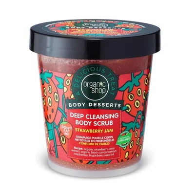 Abbildung von Organic Shop Body Desserts Deep Cleansing Scrub Strawberry Jam 450ml