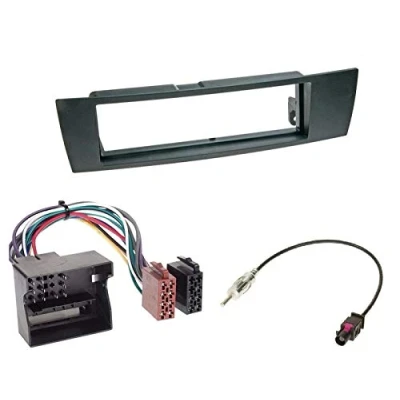 Abbildung von 1 Din Radio Einbauset Blende Radioanschlusskabel Antennenadapter für BMW 1er E87 02004 2007