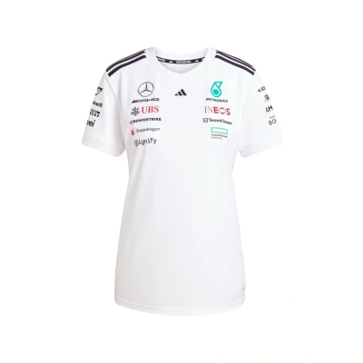 Abbildung von Adidas Damen Mercedes AMG Petronas Formula ONE Team Driver Jersey White Women, White/Black, S