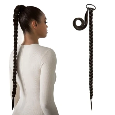 Abbildung von Lullabellz Extra AF Hair Braid, 86,4 cm Länge, Dunkelbraun