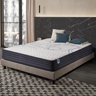 Abbildung von Naturalex Matratze 135x190 cm Perfectsleep Kaltschaummatratze Härtegrad H3 Öko Tex Zertifiziert Latex Blue 7 Zonen Höhe 24 Made in EU