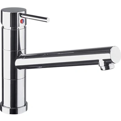 Abbildung von CORNAT Spültischarmatur &quot;&quot;Zelina&quot; Hochwertiger Messingkörper verchromt&quot;, Schwenkbarer Auslauf / Hochdruck Armatur Küchenarmatur Wasserhahn