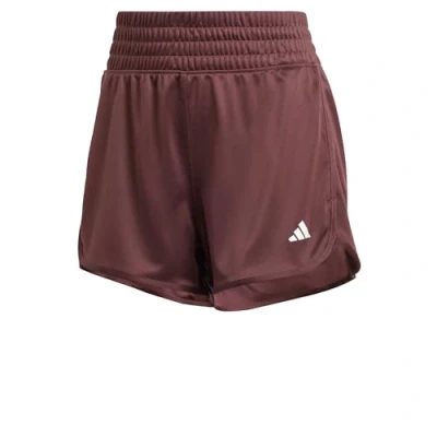 Abbildung von adidas Performance Pacer Essentials HIGH RISE kurze Sporthose Pink fusion white, Damen, Größe: XSx3&quot;, white