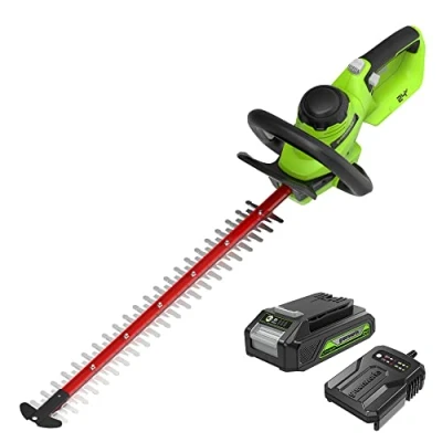 Abbildung von Heckenschere Greenworks G24HT56IIK2 24 V 56 cm 1x2,0 Ah Akku
