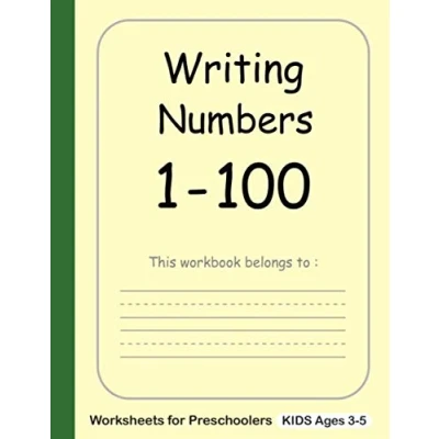 Abbildung von Writing Numbers 1 100 Worksheets for Preschoolers: Handwriting Practice Workbooks , Number Tracing Preschoolers kids 3 5 Kindergarten (Track Workbook, Band 1)