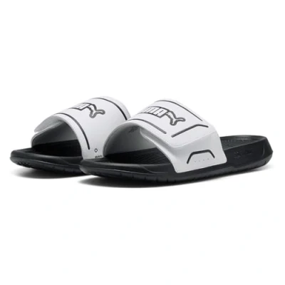 Abbildung von PUMA Unisex Royalcat Comfort 2 Schiebe Sandalen, Weiß Schwarz, 43 EU