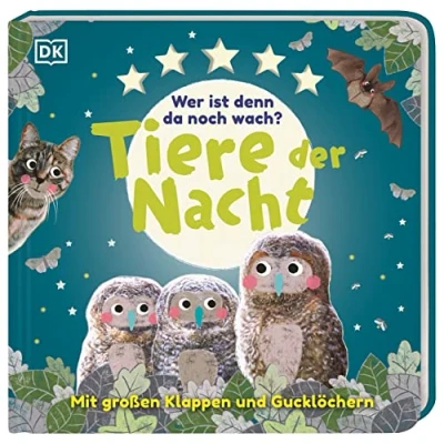 Abbildung von Wer ist denn da noch wach? Tiere der Nacht: Pappbilderbuch mit Klappen und Gucklöchern ab 2 Jahren