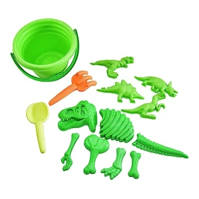 Abbildung von Kögler Sandform Dinosaurier Sandspielzeug mit Eimer, Werkzeug und 11 Formen