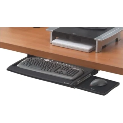 Abbildung von Fellowes Tastaturauszug mit Mausablage schwarz