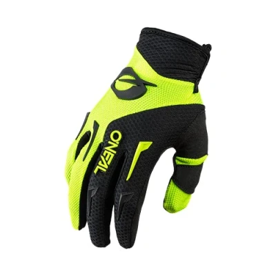 Abbildung von O&#039;NEAL Fahrrad &amp; Motocross Handschuhe Kinder MX MTB DH FR Downhill Freeride Langlebige, flexible Materialien, belüftete Handinnenfäche Element Youth Glove Schwarz Neon Gelb Größe M