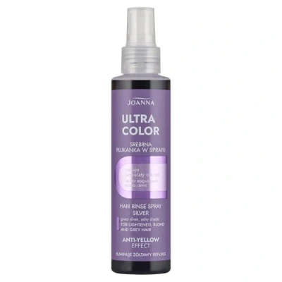 Abbildung von Joanna Ultra Color Silberne Farbspülungsspray für Blondes und Helles Haar Aschgrauer Farbton Natürlicher Glanz Beseitigt Gelbstich in Hellt das auf Revitalisiert es 150 ml