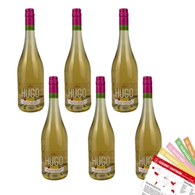 Abbildung von Vescovino Hugo Maracuja, fruchtig, sortenreines Weinpaket + VINOX Winecards (6x0,75l)