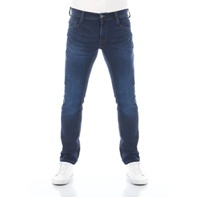 Abbildung von MUSTANG Herren Jeans Real X Oregon Tapered K Stretchhose Jeanshose Männer Denim Men Baumwolle Blau Schwarz Grau, Größe:W 33 L 32, Farbauswahl:Blue (982)