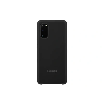 Abbildung von Samsung Galaxy S20 Hülle Silikon Soft Case/Backcover Handyhülle Schwarz