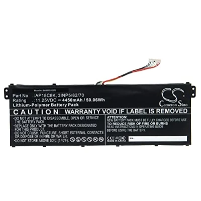 Abbildung von vhbw Akku kompatibel mit Acer Swift 3 SF314 57 77MU, 57G, 57G 35FE Notebook (4450mAh, 11,25V, Li Polymer)