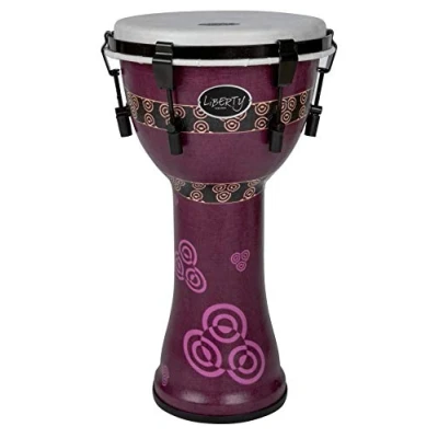 Abbildung von Gewa LS829112 Djembé Liberty Series Mechanically Tuned 12 Zoll Abstract Bali Purple