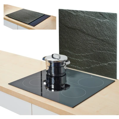 Abbildung von Zeller Present Herdblende /Abdeckplatte &quot;Schiefer&quot;, (1 tlg.), Silikonfüßen