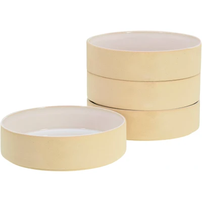 Abbildung von CreaTable Schale &quot;Futuro&quot;, 4 tlg., aus Steinzeug, Pastabowl, Salatschale, Servierschale, Snackschale, Ø 19 cm