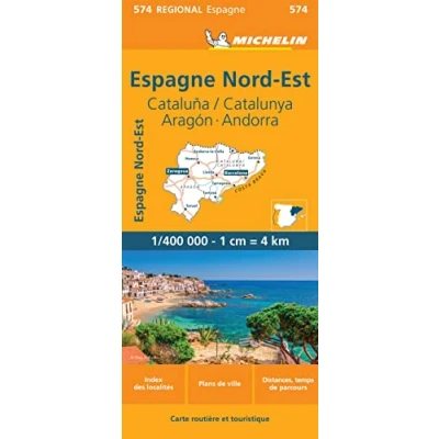 Abbildung von Aragon / Cataluna Andorra (574): Wegenkaart Schaal 1 : 400.000 (Regionale kaarten Michelin, Band 574)