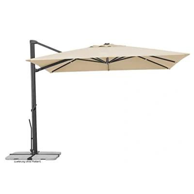 Abbildung von Schneider Schirme Ampelschirm &quot;Rhodos Smart&quot;, BxL: 300x300 cm, Alu/Polyester, inkl. Plattenständer/Schutzhülle