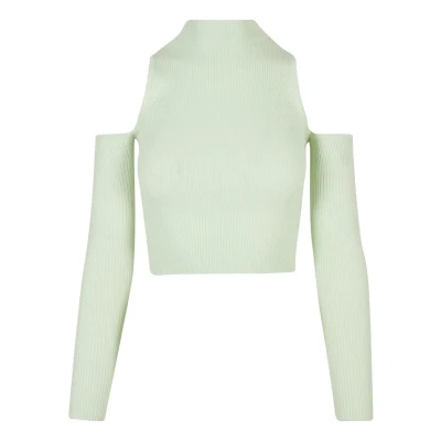 Abbildung von Urban Classics CUT OUT Langarmshirt, Damen, Größe: Small, Lightmint