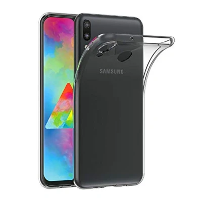 Abbildung von AICEK Hülle Compatible für Samsung Galaxy M20 Transparent Silikon Schutzhülle Case Clear Durchsichtige TPU Bumper Handyhülle (6,3 Zoll)