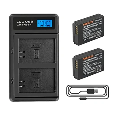 Abbildung von 2X Shentec 1200mAh Li ion LP E12 Akku Kompatibel SX70 HS Rebel SL1 EOS M M2 M10 M50 M100