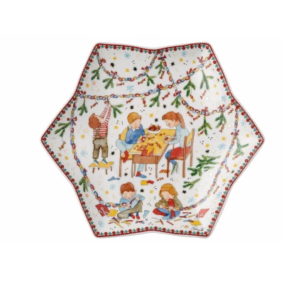 Abbildung von Hutschenreuther Sammelkollektion 2024 Weihnachtsleuchten Sternschale 24cm