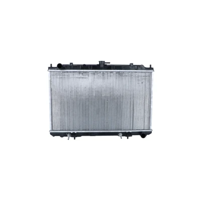 Abbildung von NRF 53693 Kühler, Motorkühlung Aluminium 684 399 17 mit Anbauteilen Kühlrippen gelötet