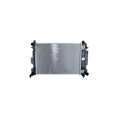 Abbildung von NRF 53873 Kühler, Motorkühlung Aluminium 501 346 42 mit Anbauteilen Kühlrippen gelötet SAAB: 900 II Cabrio, 9 3 Schrägheck