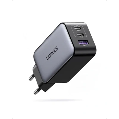 Abbildung von UGREEN Nexode USB C Ladegerät 65W GaN Charger 3 Port PD Netzteil 60W PPS kompatibel mit MacBook Pro/Air, iPhone 16 Pro Max/16/15 Max/15 Pro, iPad Galaxy S24 Ultra/S23/S22(Schwarz)