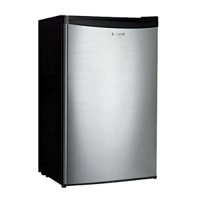 Abbildung von Cecotec Kühlschrank Mini Bolero CoolMarket TT 90 Inox, Liter, umkehrbare Tür, einstellbare Temperaturregelung, 5 Regale und Erhaltungsfach, Edelstahl
