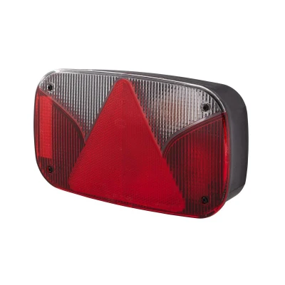 Abbildung von HELLA 2VB 998 232 101 Heckleuchte rechts weiß/rot schwarz für Anhänger, mit Glühlampen