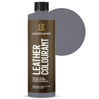Abbildung von Sehr Deckend Wasser Lederfarbe Dover Grau 250 ml Leather Paint für Natur und ÖkoLeder Dye Ohne Alkohol alle Lederaccessoires Reißt oder Blättert Nicht ab