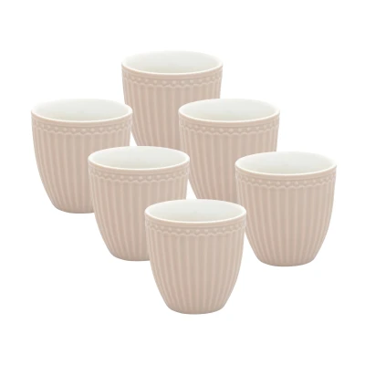 Abbildung von Greengate Alice Mini Latte Cup creamy fudge 0,1l Set6