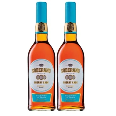 Abbildung von González Byass Soberano Solera Brandy süß Jerez Spanien I Visando Paket (2 Flaschen)