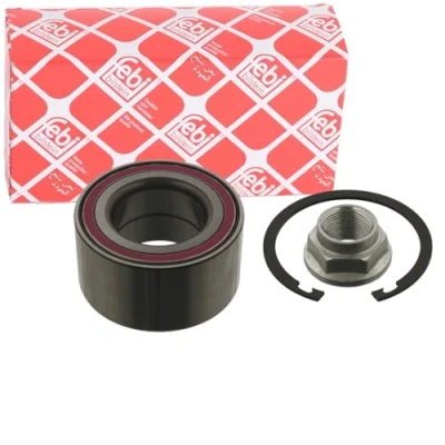 Abbildung von FEBI BILSTEIN 38314 Radlagersatz Vorderachse mit Achsmutter Sicherungsring, ABS Sensorring 72 Schrägkugellager FORD: FIESTA 6, 5