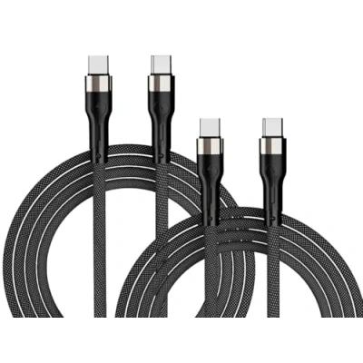 Abbildung von Callstel USB C Kabel: 2er Set magnetische Daten &amp; Ladekabel auf C, PD, QC, 100 W (Magnete)