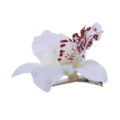 Abbildung von Neue Braut Hochzeit Orchidee Haarspange Frauen mädchen zubehör 1 stück weiß tragbar und nützlich Praktisch geschickt