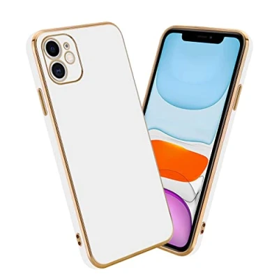 Abbildung von Cadorabo Hülle kompatibel mit Apple iPhone 11 Schutzhülle TPU Silikon Case Liquid Design Kameraschutz Slim Kratzfest Weiche Gummi Rundumschutz für in Weiß