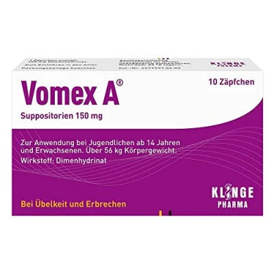 Abbildung von Vomex A® Suppositorien 150 mg 10 St