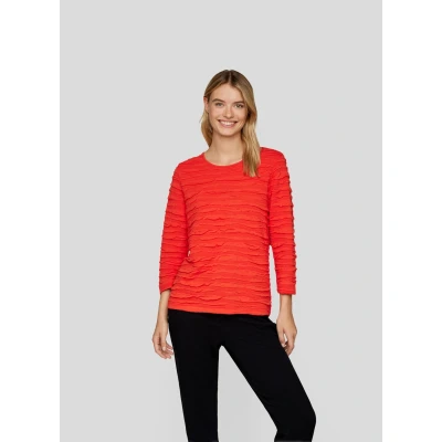 Abbildung von Rabe 3/4 Arm Shirt, mit Wellenstruktur