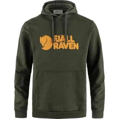 Abbildung von Fjällräven Herren Logo Hoodie, Deep Forest, L
