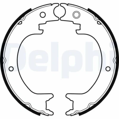 Abbildung von DELPHI LS2082 Handbremsbeläge MITSUBISHI: PAJERO 4