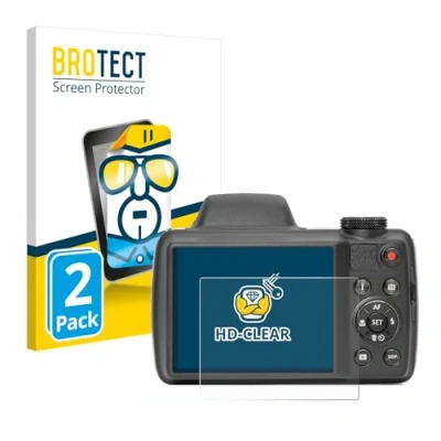 Abbildung von BROTECT (2 Stück Schutzfolie für Kodak Pixpro AZ528 Displayschutz Folie Ultra Klar