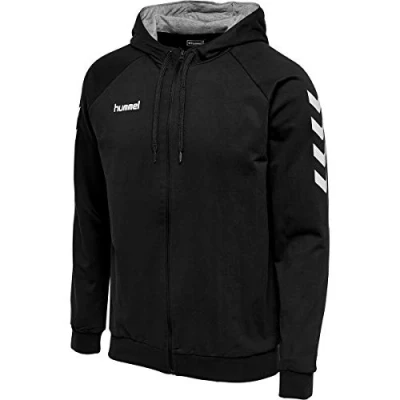 Abbildung von Hummel ZIP Hoodie Sweatjacke, Herren, Größe: Small, Black