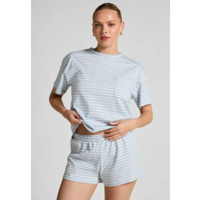 Abbildung von Hunkemöller SET Nachtwäsche Shirt, Damen, Größe: XSxXS, Blue
