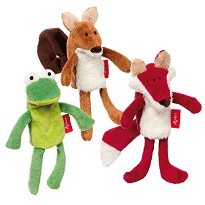 Abbildung von sigikid PACK OF 3 Fingerpuppen SET MY Little Theatre Kuscheltier für Kinder, Größe: One Size, Grün