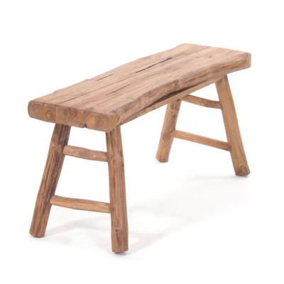 Abbildung von DESIGN DELIGHTS Sitzbank HOLZBANK &quot;MALU 93&quot;, Teakholz, 93x44 cm, Natur